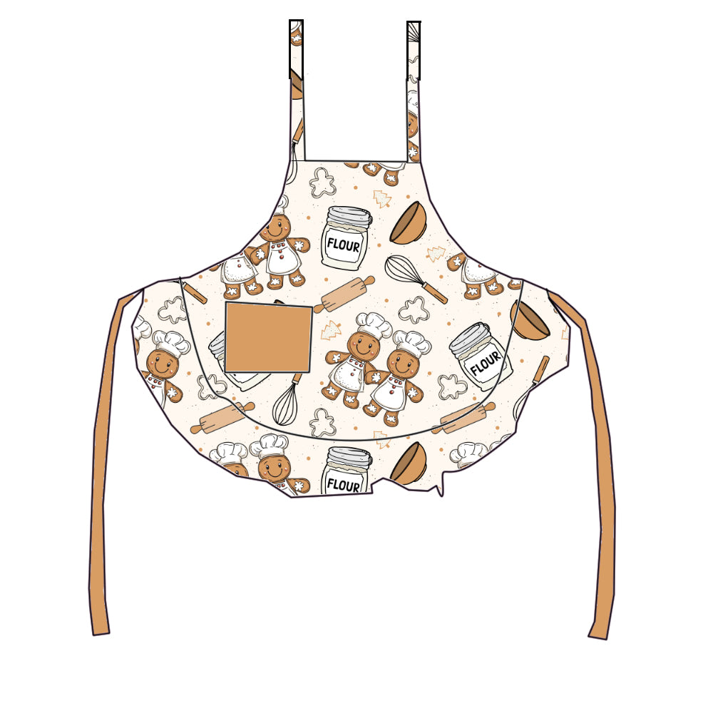 CHRISTMAS BAKING APRON KIDS AND ADULTS - PREORDER - IVORY - Christmas2025