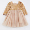 GOLD SPARKLE TULLE DRESS