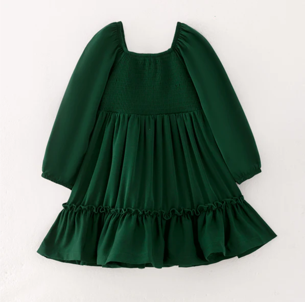 GREEN CHIFFON DRESS