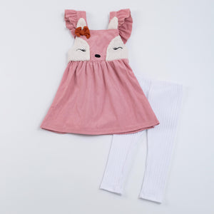 PINK FOX DRESS SET