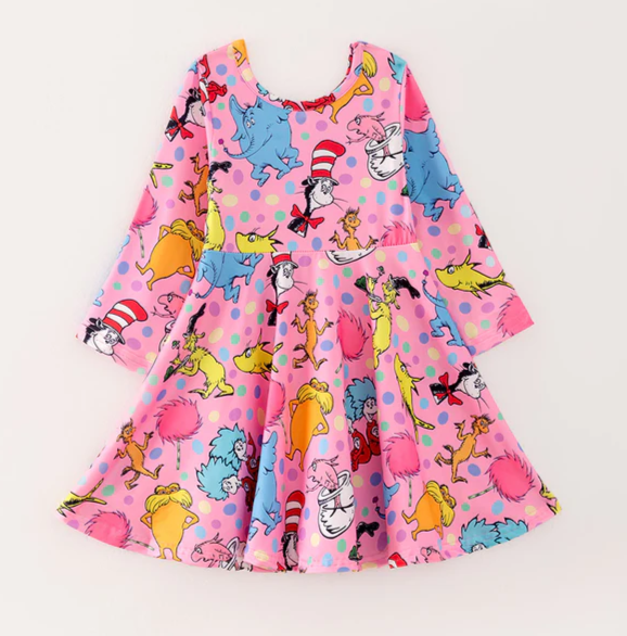 PINK READING DRESS PREORDER