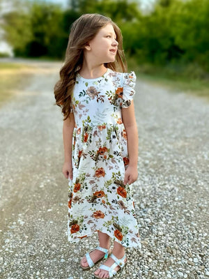 FALL FLORAL MAXI DRESS