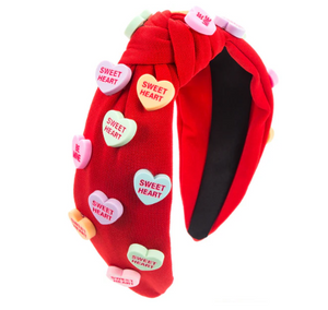 VALENTINE HEARTS HEADBAND - RED