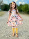 BACK TO SCHOOL RAINBOW PAINT DRESS