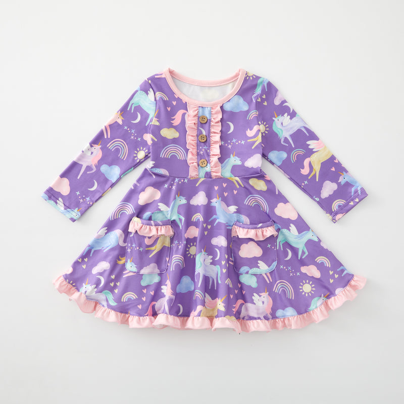 UNICORN DRESS WITH POCKETS