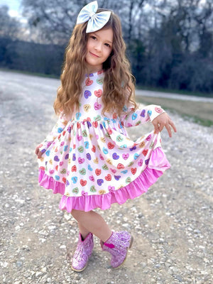 CANDY HEARTS TWIRL DRESS