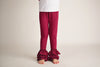 WINE RUFFLE PANTS