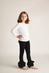 BLACK RUFFLE PANTS