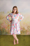 LYANNA FLORAL RUFFLE DRESS