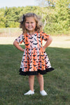 BATS STRIPE HALLOWEEN DRESS