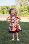 BATS STRIPE HALLOWEEN DRESS