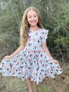 CHICKEN FLUTTER DRESS