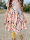 BACK TO SCHOOL RAINBOW PAINT DRESS