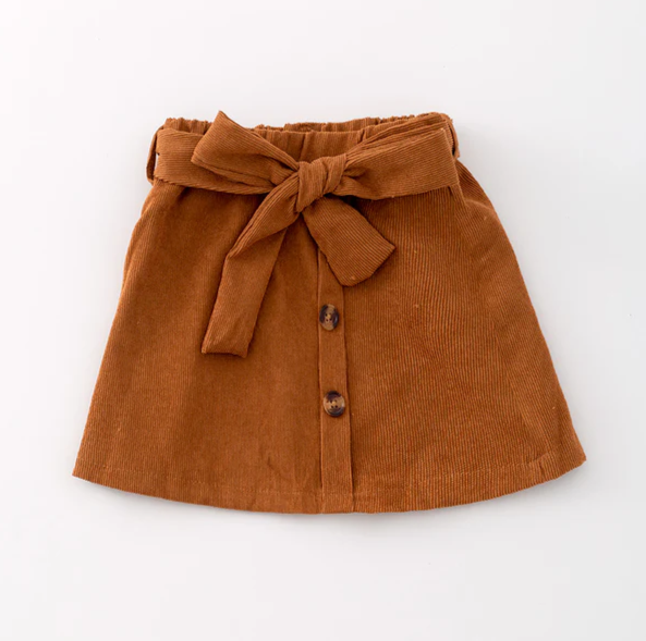 BROWN FALL SKIRT