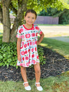 APPLE  BACK TO SCHOOL DRESS WITH POCKETS PRE-ORDER