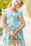EASTER MINT BUNNY DRESS