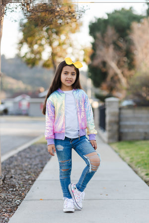 SPRING RAINBOW SPARKLE JACKET