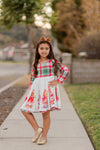 GINGERBREAD PLAID DRESS