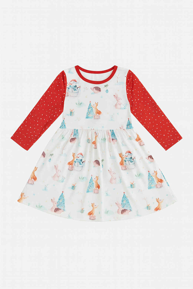 WINTER ANIMALS DRESS