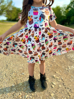 SPOOKY CUPCAKES DRESS