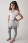 GREY TUTU SKIRT LEGGINGS