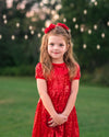 EVA RED SPARKLE DRESS - PRESALE