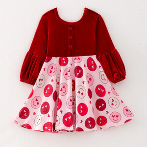 VALENTINE SMILEY DRESS