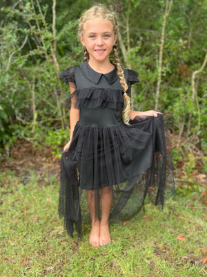 BLACK TULLE DRESS PRE-ORDER