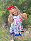 PATRIOTIC TREAT BACK BOW DRESS