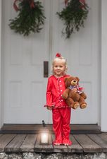 CHRISTMAS RED PJS - GIRLS