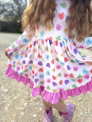 CANDY HEARTS TWIRL DRESS