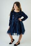 BLUE SPARKLE TULLE DRESS