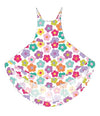 SPRING FLOWERS HI LO DRESS