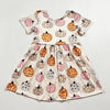 EMMA PUMPKINS SHORT SLEEVES DRESS