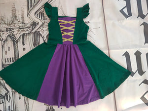 WINNIE SISTER SOFT COTTON TWIRL DRESS