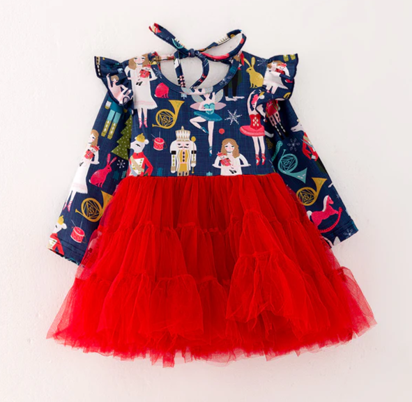 NAVY BALLERINA TUTU DRESS