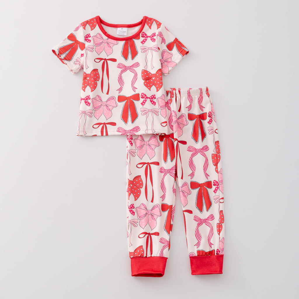 VALENTINE BOW PAJAMAS