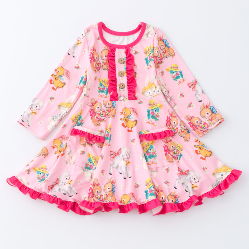 VINTAGE BUNNY DRESS WITH POCKETS PREORDER