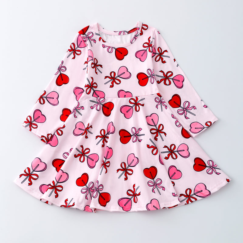 VALENTINE HEART POP TWIRL DRESS