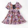 SPOOKY GHOST BACK BOW DRESS - Halloween2025