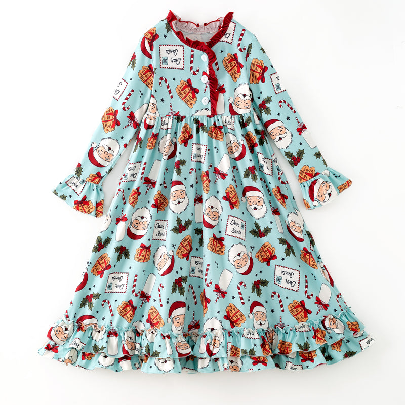 DEAR SANTA NIGHTGOWN - BLUE - Christmas2025 - Preorder