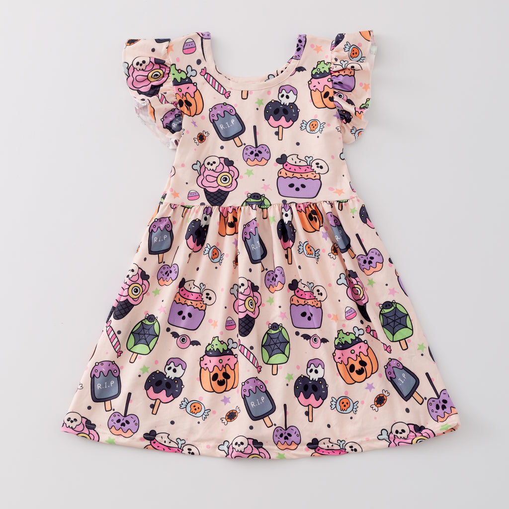 ICE CREAM FLUTTER DRESS