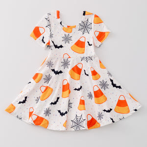 CANDY CORN TWIRL DRESS