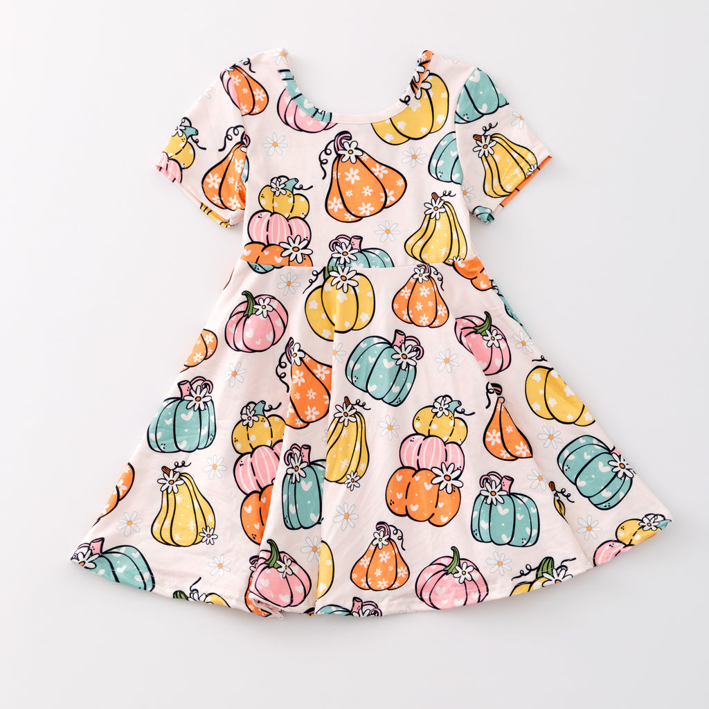 CLARISSA PUMPKIN TWIRL DRESS