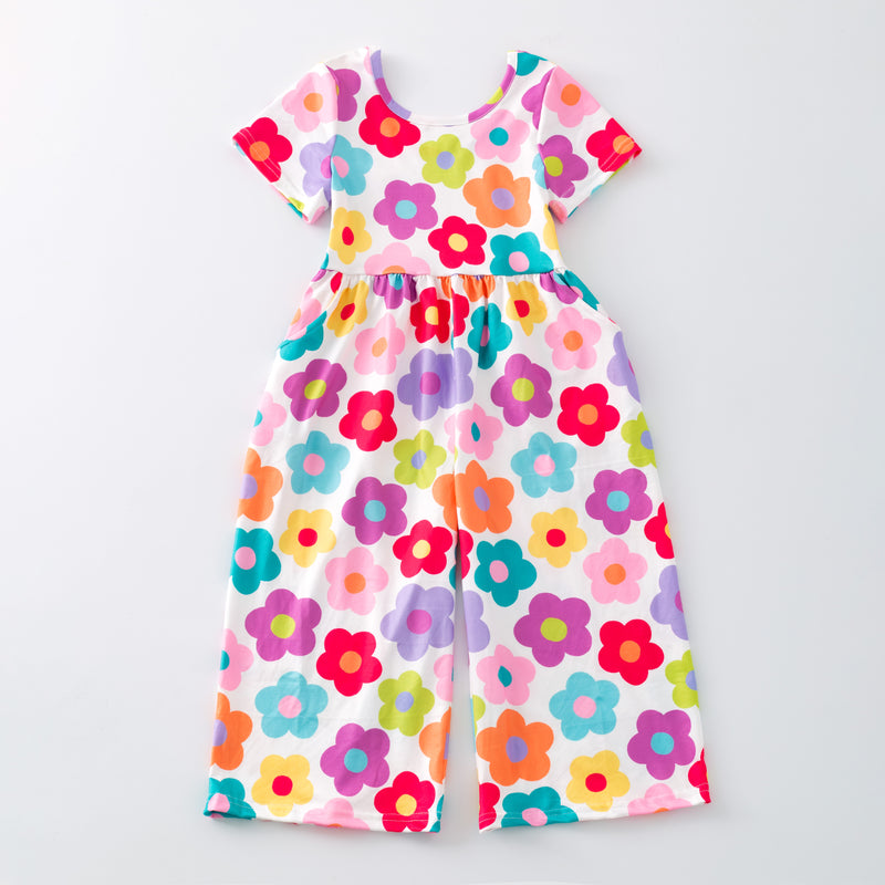 RAINBOW FLORAL JUMPSUIT