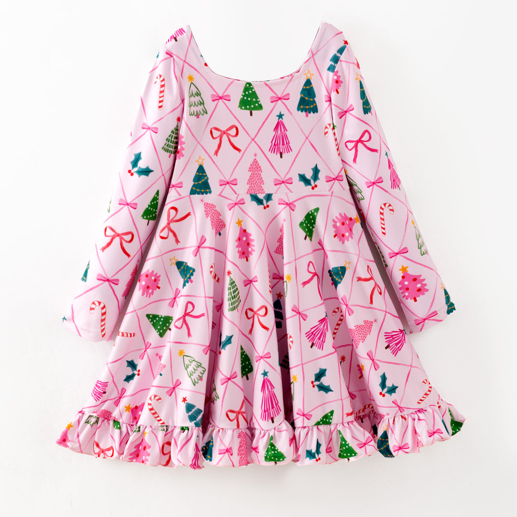 CHRISTMAS PINK  DRESS  - Christmas2025