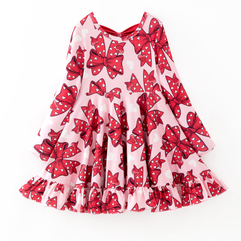 VALENTINE BACK BOW DRESS