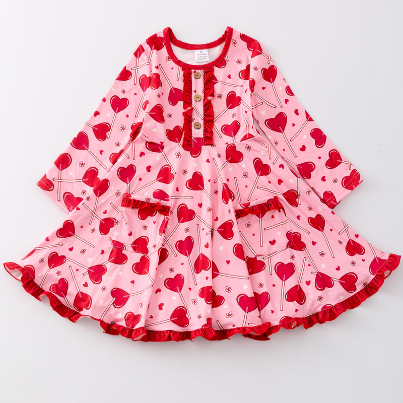 VALENTINE POP DRESS WITH POCKETS