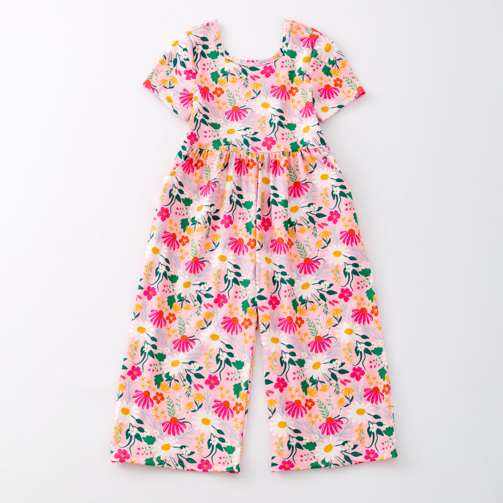 FALL FLORAL JUMPSUIT WITH POCKETS - Fall2025