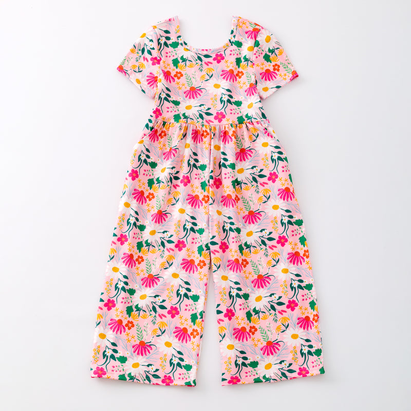 FALL FLORAL JUMPSUIT WITH POCKETS - Fall2025